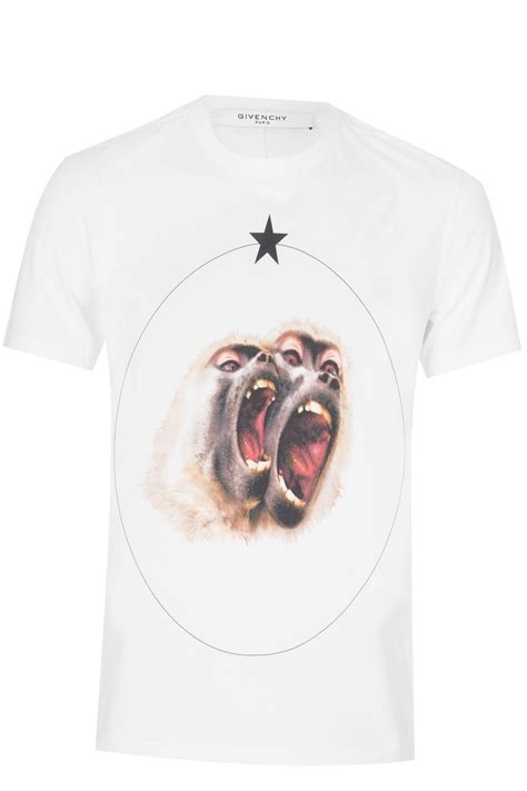 givenchy screaming monkey t shirt white